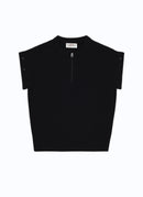 Fursac - Jersey De Lana Con Mangas Desmontables - Negro - Hombre