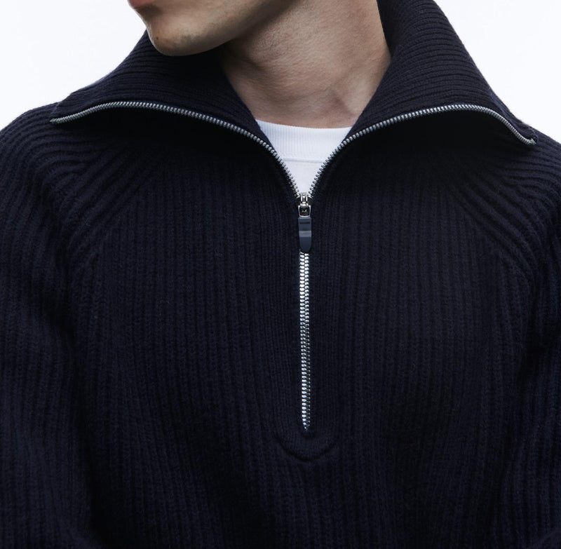 Fursac - Pull En Laine Mérinos - Marine - Homme