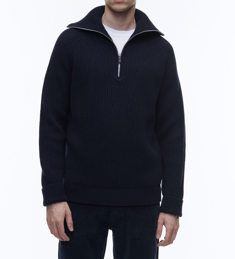 Fursac - Pull En Laine Mérinos - Marine - Homme