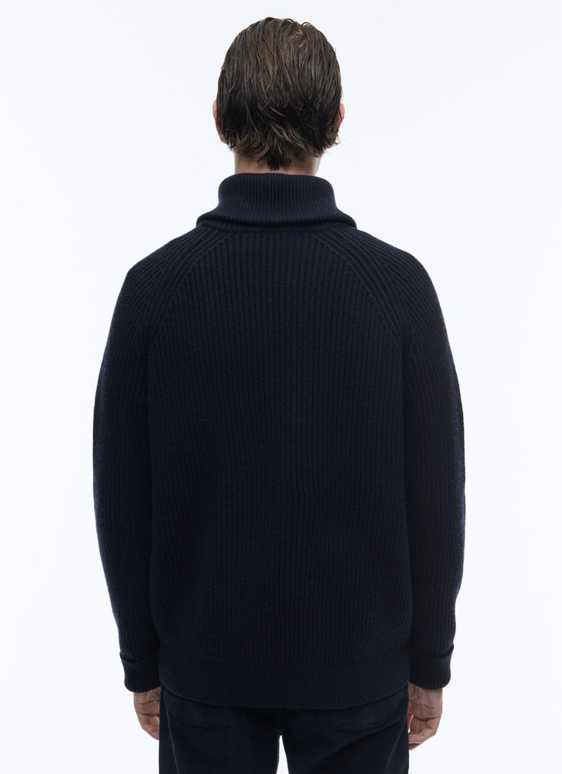 Fursac - Pull En Laine Mérinos - Marine - Homme