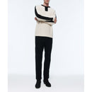 Fursac - Ecru Wool With Black Stripes Sweater