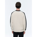 Fursac - Ecru Wool With Black Stripes Sweater