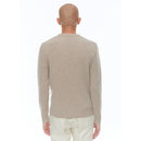 Pull Col V En Laine Et Cachemire - Camel