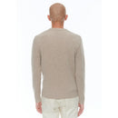 V-Neck Wool And Cashmere Sweater - Camel