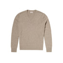 V-Neck Wool And Cashmere Sweater - Camel