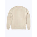 Pull À Torsades Écru En Laine Et Coton - Ecru