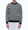 Fursac - Jersey De Cuadros De Algodón Y Cashmere - Negro - Hombre