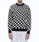 Fursac - Jersey De Cuadros De Algodón Y Cashmere - Negro - Hombre