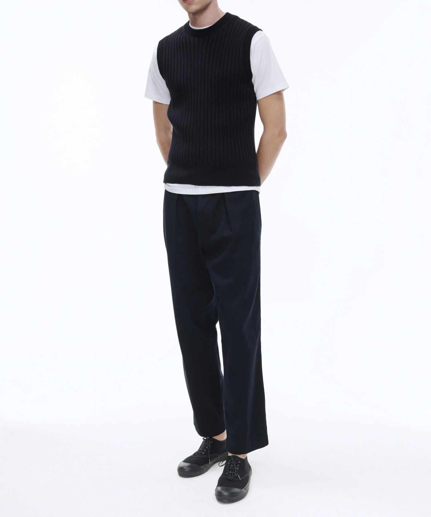 Fursac - Pull En Laine Et Coton Biologique - Marine - Homme