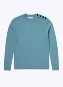 Fursac - Pull Marin En Laine Et Coton - Ciel - Homme