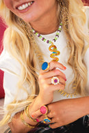 Bague Lulú Magenta