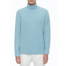 Cable-knit Wool And Cashmere Sweater - Sky Blue