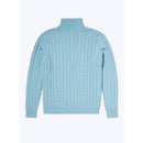 Cable-knit Wool And Cashmere Sweater - Sky Blue