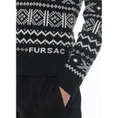 Pull À Col Rond En Laine - Noir Et Blanc