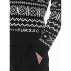 Jersey De Lana Con Cuello Redondo - Blanco Y Negro