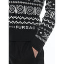 Pull À Col Rond En Laine - Noir Et Blanc