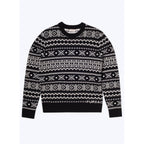 Jersey De Lana Con Cuello Redondo - Blanco Y Negro