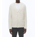 Fursac - Cable-Knit Wool Cardigan - Ecru