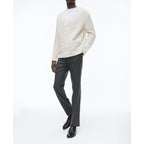 Fursac - Cable-Knit Wool Cardigan - Ecru