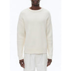 Fursac - Ribbed Round-Neck Wool Jumper - Ecru