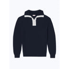 Fursac - Pull Col Camionneur Laine Et Coton - Marine
