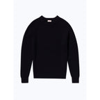 Certified Cotton And Wool Sweater - Navy Blue
