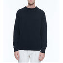 Fursac - Pull À Col Roulotté En Coton - Bleu Marine