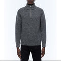 Certified Wool Trucker Neck Sweater - Heather Gray