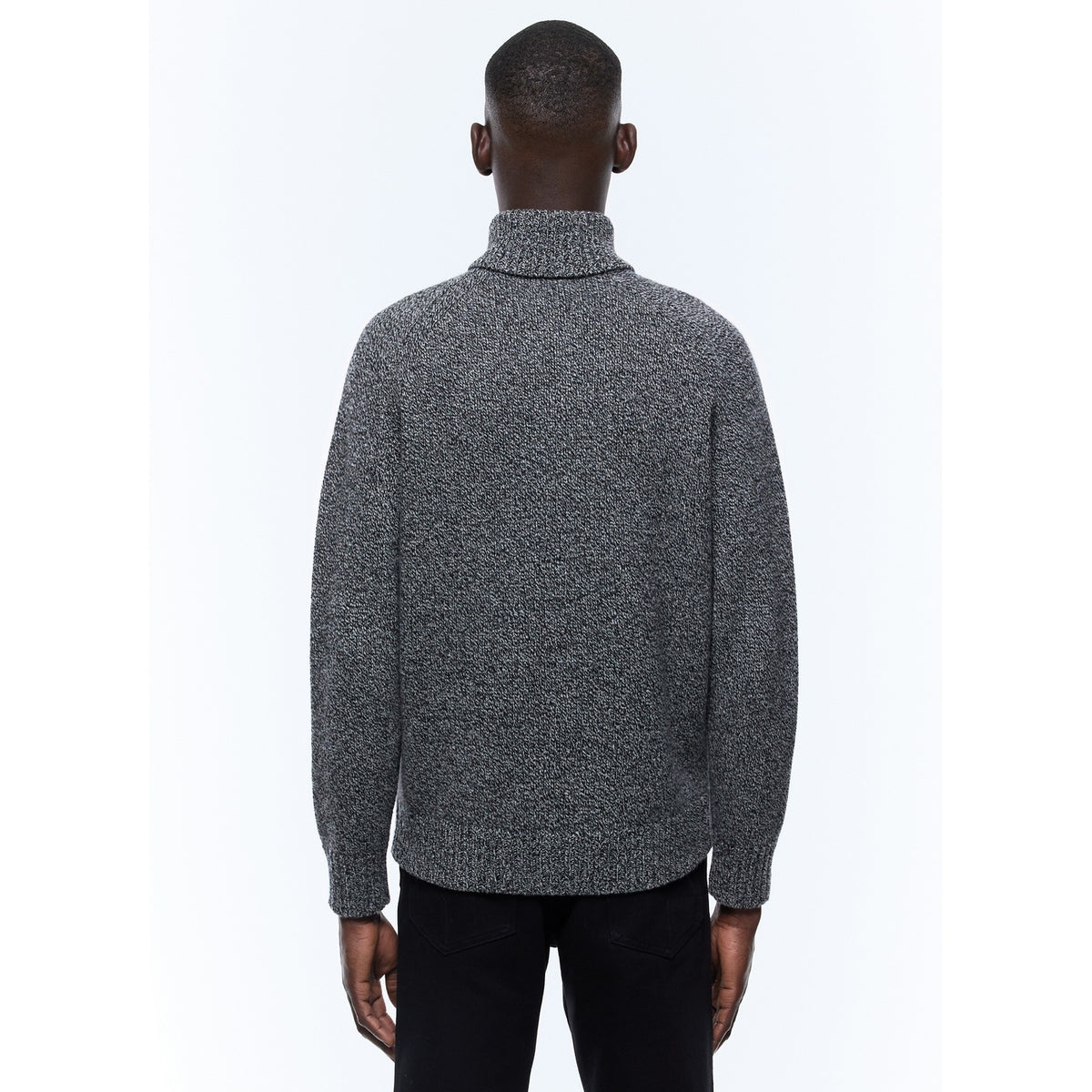 Certified Wool Trucker Neck Sweater - Heather Gray