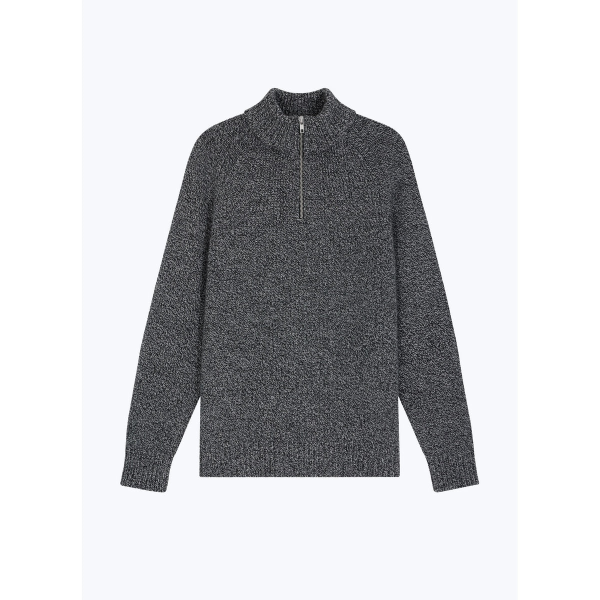 Certified Wool Trucker Neck Sweater - Heather Gray