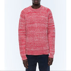 Pull Chiné En Laine Certifiée - Rouge Chiné