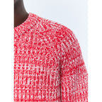 Pull Chiné En Laine Certifiée - Rouge Chiné