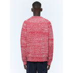 Pull Chiné En Laine Certifiée - Rouge Chiné