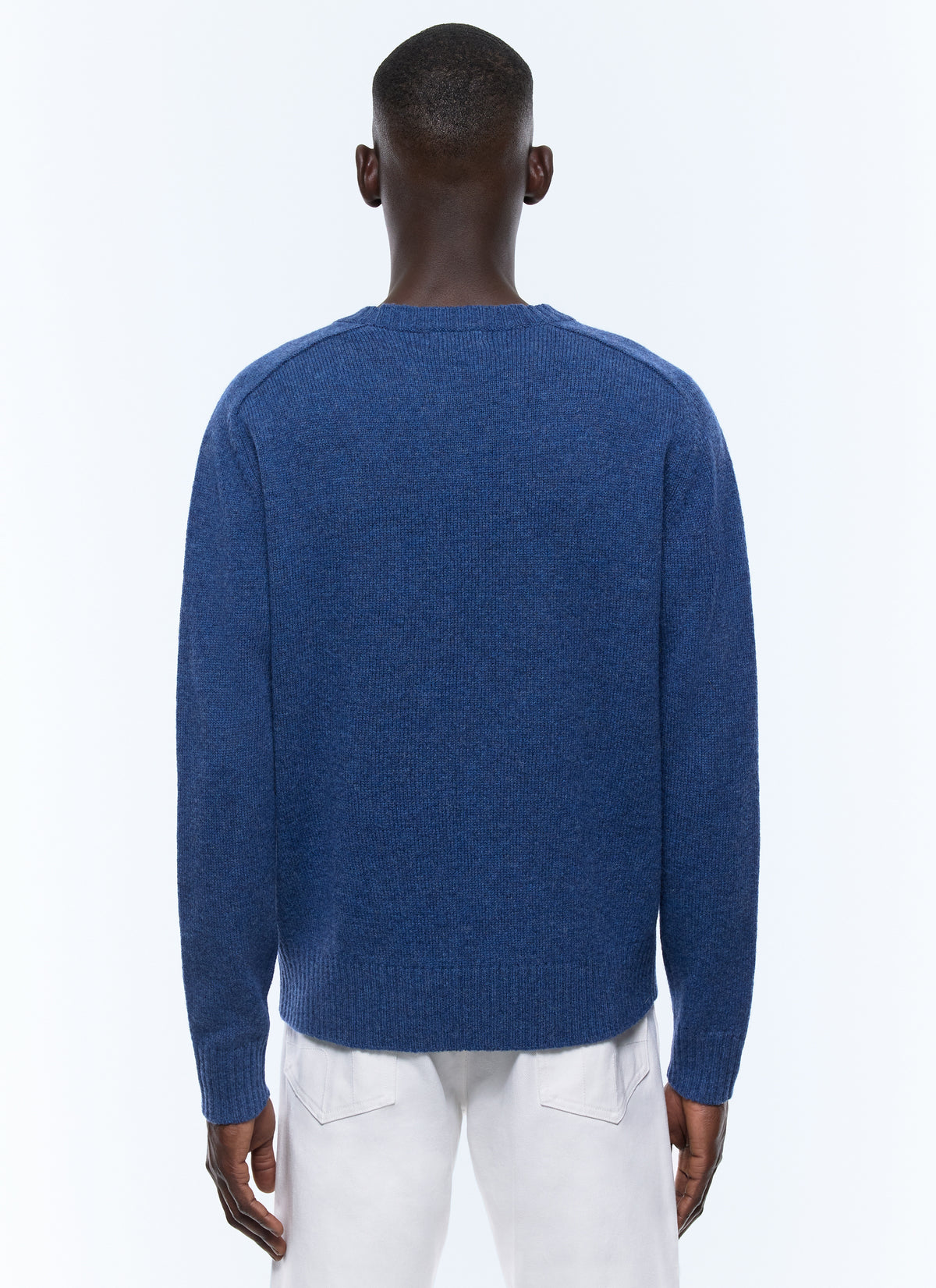 Pull En Shetland - Bleu De Nîmes