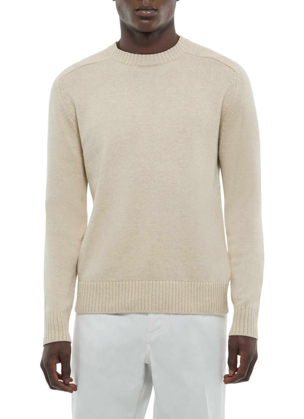 Pull En Coton Et Laine - Ficelle