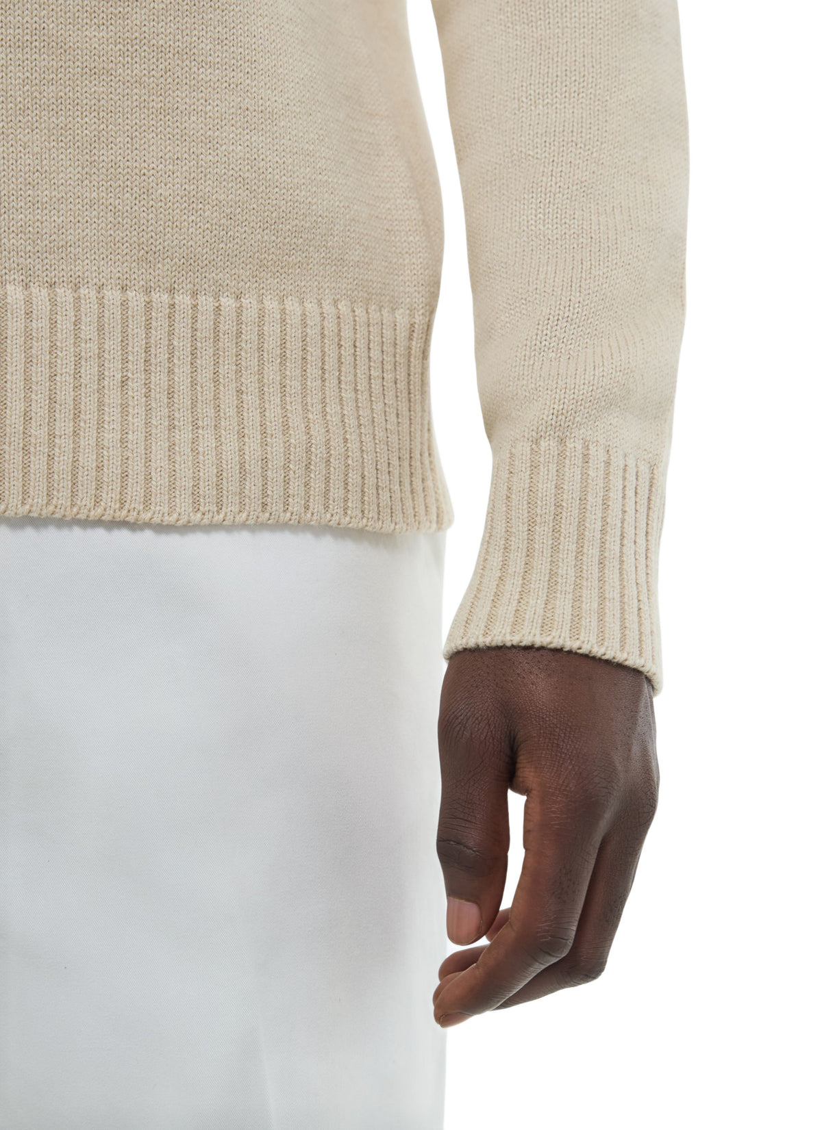Pull En Coton Et Laine - Ficelle