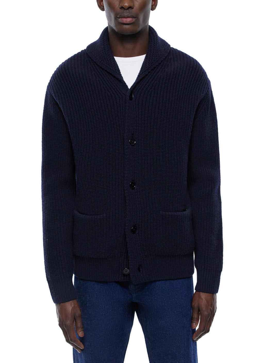 Cardigan En Maille - Marine
