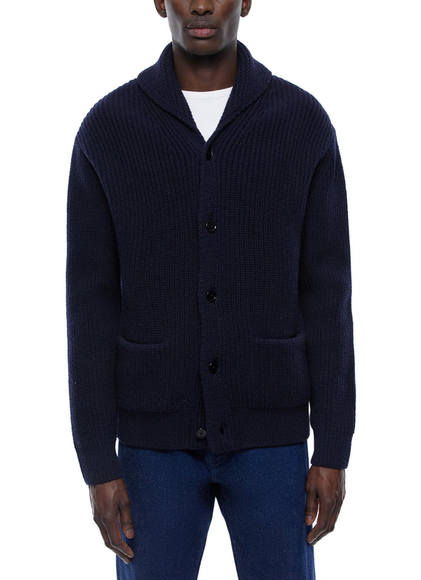 Knitted Cardigan - Navy
