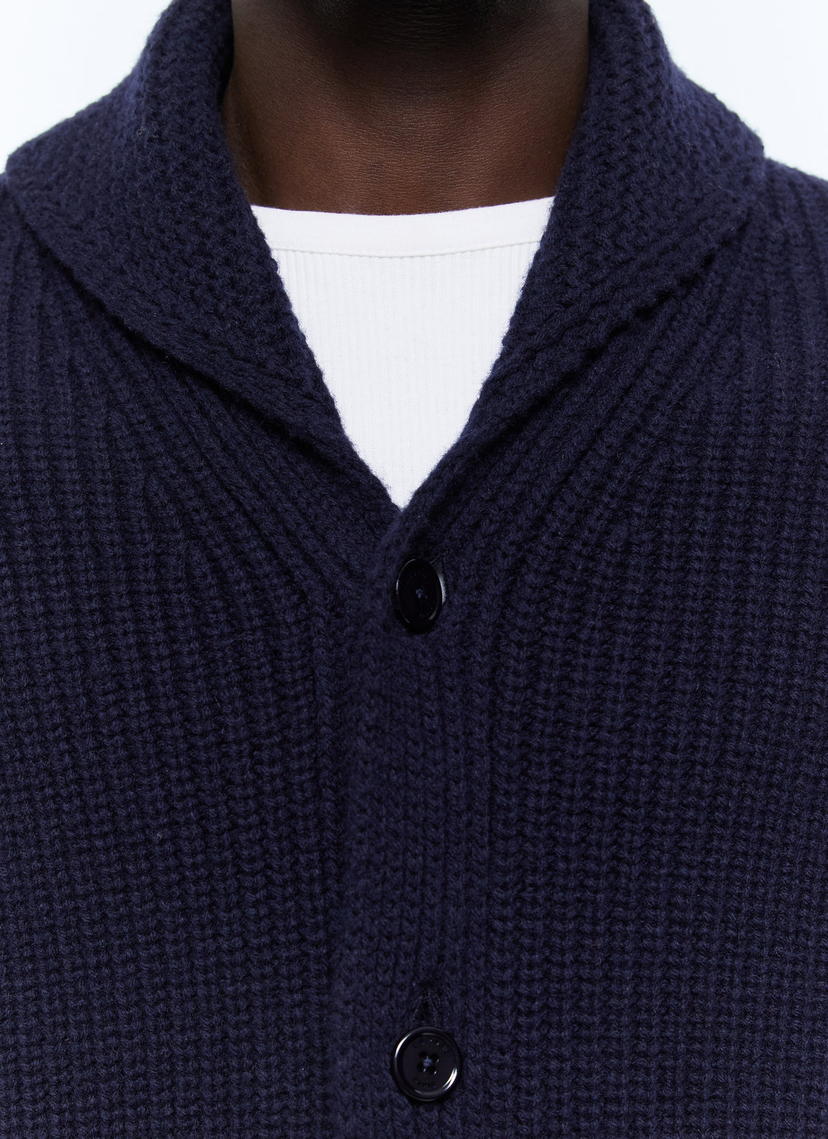 Cardigan En Maille - Marine