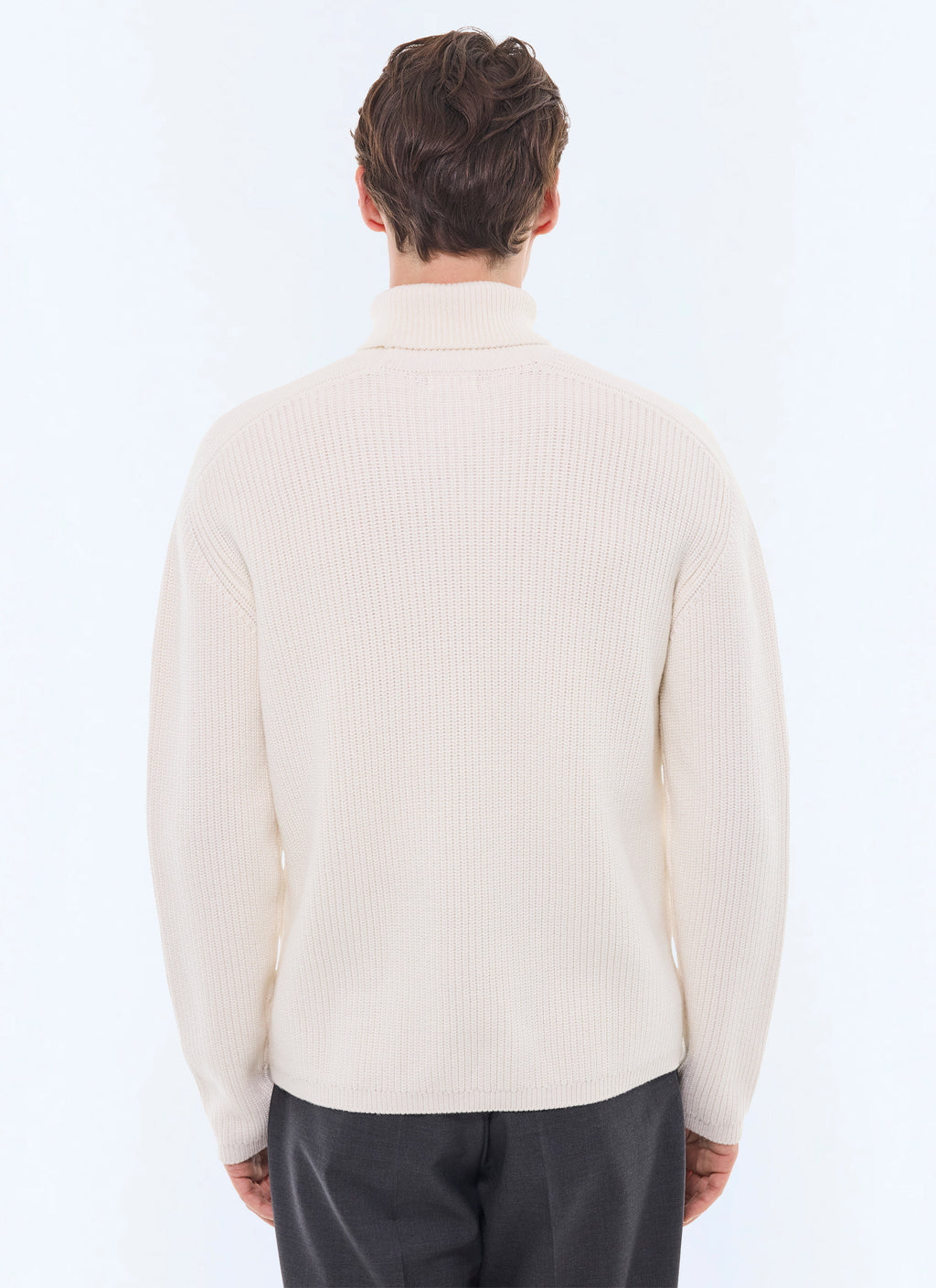 Pull Col Roulé Épais - Écru