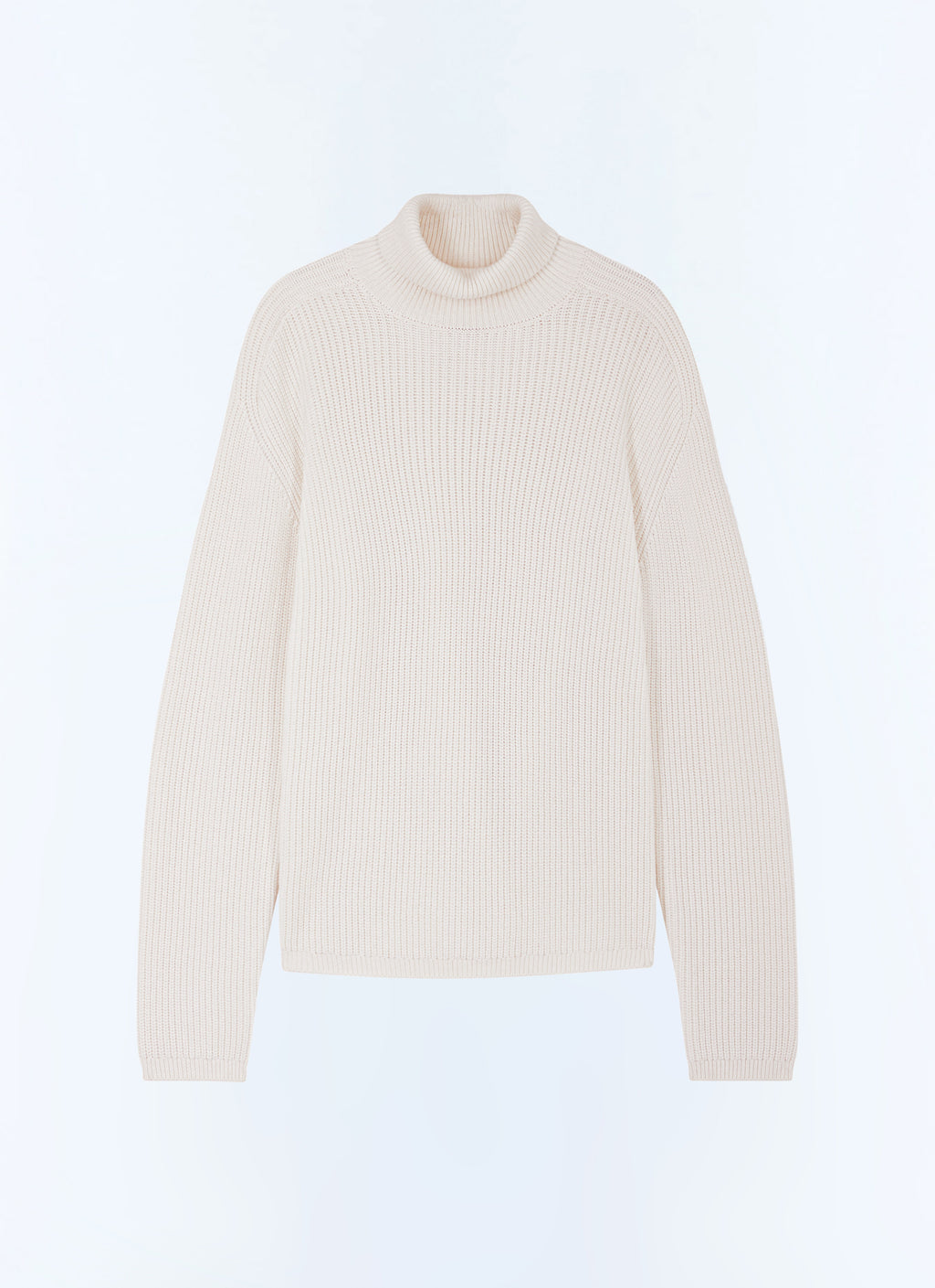 Pull Col Roulé Épais - Écru