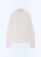 Pull Col Roulé Épais - Écru