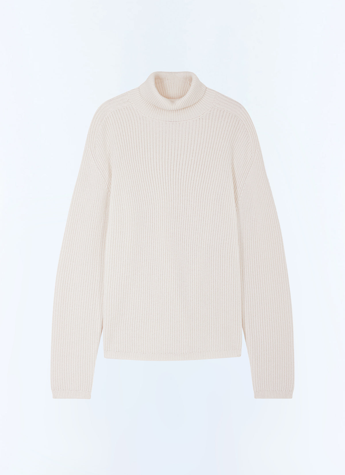 Pull Col Roulé Épais - Écru