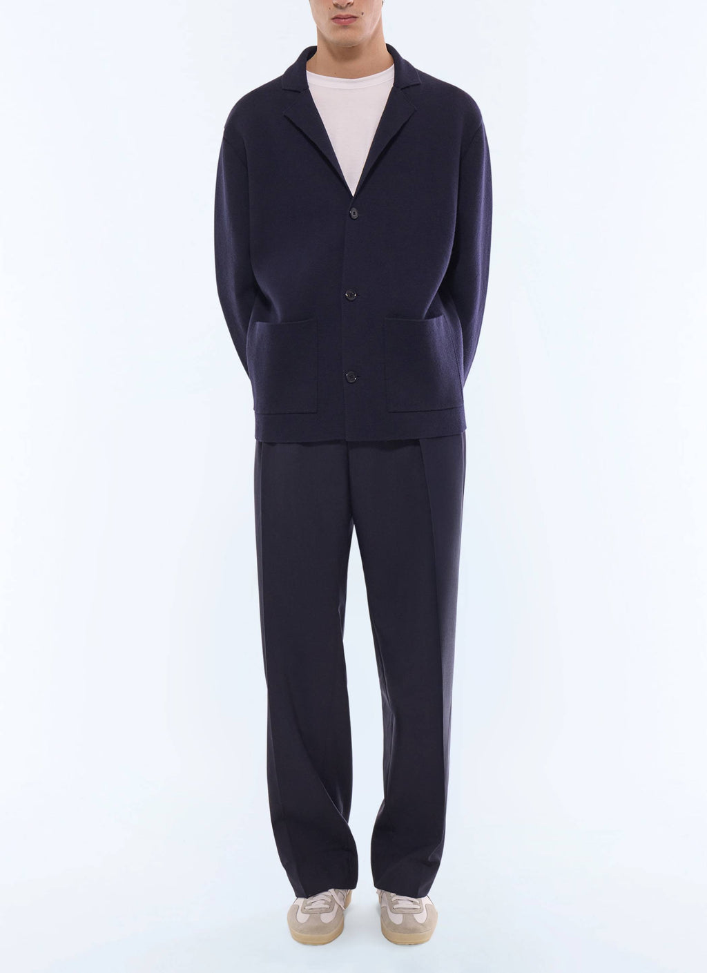 Cardigan Van Milanoliniaal Breisel - Marineblauw