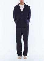 Cardigan Van Milanoliniaal Breisel - Marineblauw