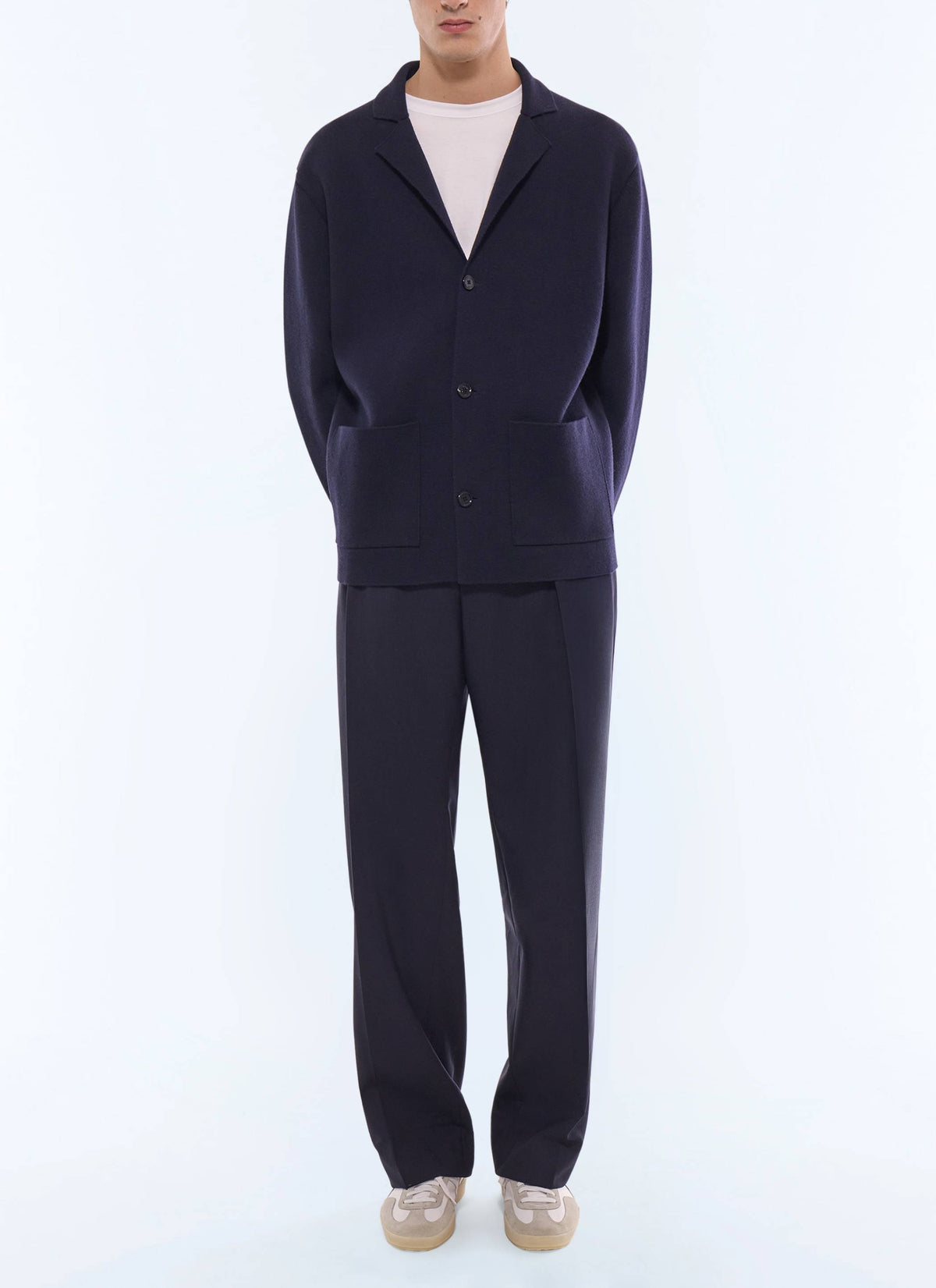 Cardigan Van Milanoliniaal Breisel - Marineblauw