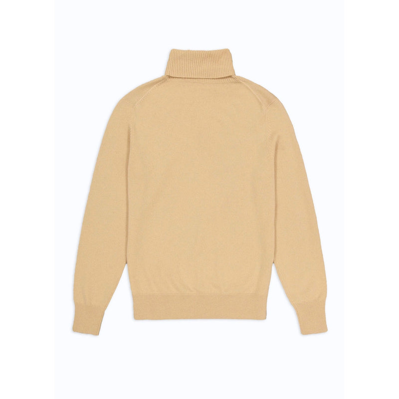 Jersey De Lana Y Cashmere Con Cuello Alto - Beige