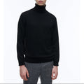 Turtleneck Wool And Cashmere Sweater - Black