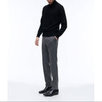 Turtleneck Wool And Cashmere Sweater - Black