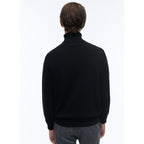 Turtleneck Wool And Cashmere Sweater - Black